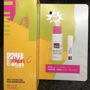 New! Sealed UOMA by Sharon C Supa C Vitamin C Serum And Badder Boom Mini Mascara